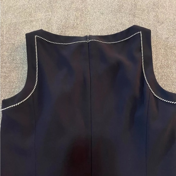 Ann Taylor Sleeveless Dress Size 6 petite Ann Taylor In Navy Blue NWOT - Picture 6 of 6